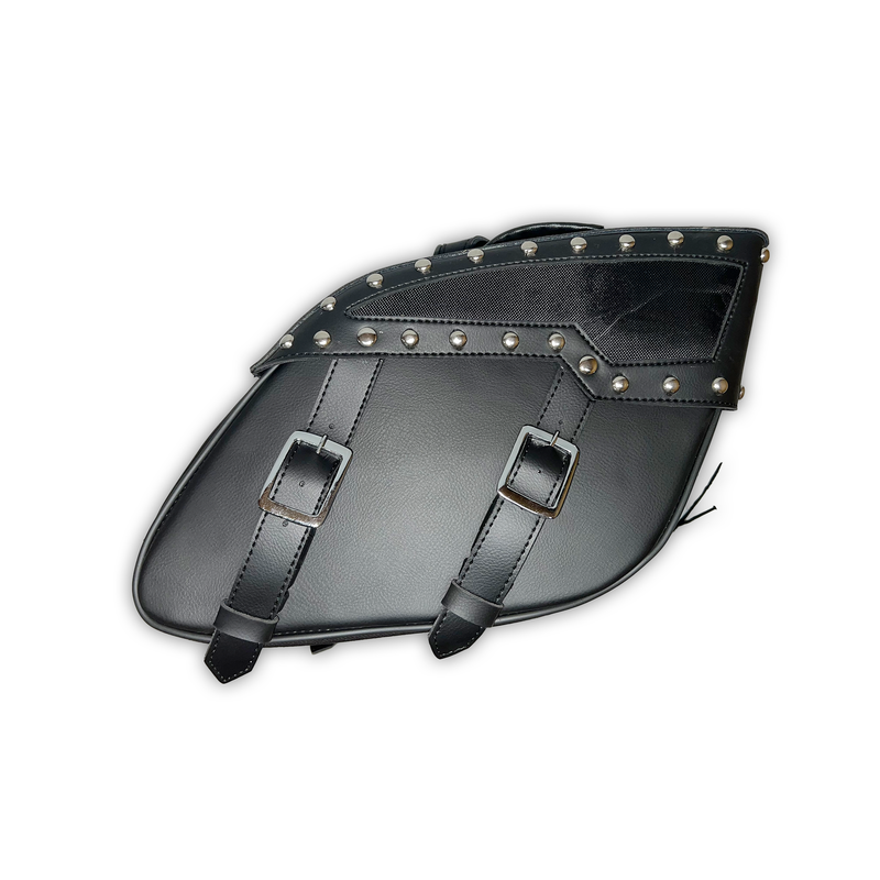Motorcycle Detachable Saddlebag Two Strap with Quick Release Buckles Shielded Bottom