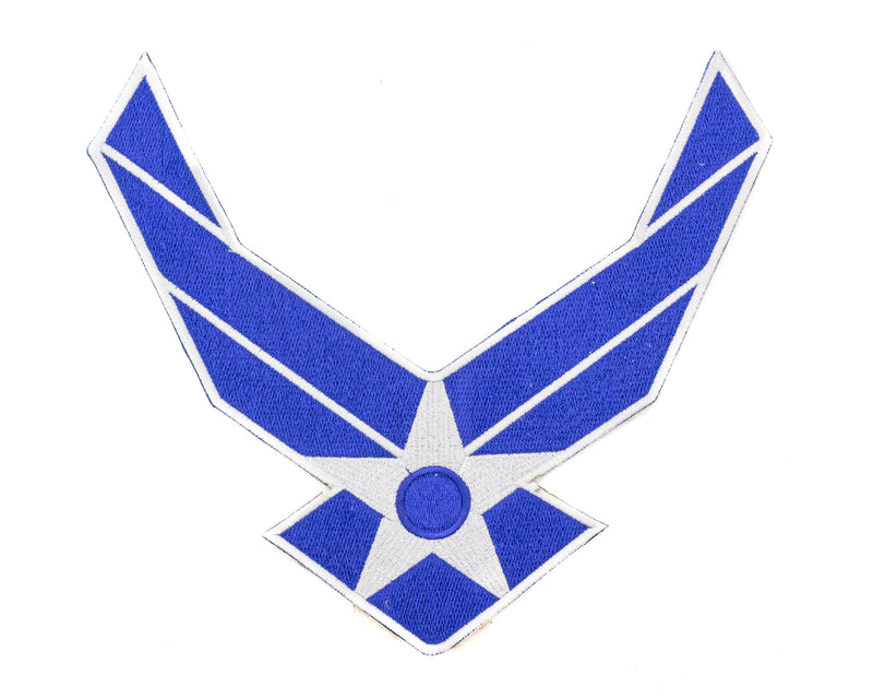 AIR FORCE WINGS MODERN White on Blue Patch for Vest-STURGIS MIDWEST INC.