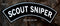 Scout Sniper Patch Rocker Biker Motorcycle Patches for Vest Jacket size 11"-STURGIS MIDWEST INC.