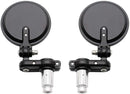 2pcs Motorcycle Bar End Mirrors, 3" Round Folding Universal Side Rear View Mirrors for Honda, Scooter, Suzuki, Yamaha, Kawasaki, Victory, Harley Davidson and More with 7/8" Handle Bars - STURGIS MIDWEST INC.