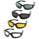3 Pair Motorcycle Riding Glasses Padding Goggles UV Protection Dustproof Windproof Motorcycle Sunglasses for Outdoor Actives