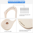 OriGlam Lyre Harp 7 String DIY Kit, Make Your Own Bass Wood Lyres With String Post and Saddle Tuning