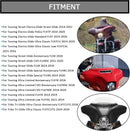 7" Wave Windshield Windscreen Wind for Touring Street Glide Electra Glide Ultra Limited Tri Glide FLHT FLHX FLHXS FLHTK 2014 - 2022 Clear - STURGIS MIDWEST INC.