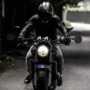 2pcs Motorcycle Bar End Mirrors, 3" Round Folding Universal Side Rear View Mirrors for Honda, Scooter, Suzuki, Yamaha, Kawasaki, Victory, Harley Davidson and More with 7/8" Handle Bars