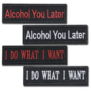 4PCS American Flag Patches Set, Tactical US Flag Patches Full Embroidery Military Patch for Caps Bags Vests Military Uniforms, Grey