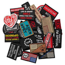 4PCS American Flag Patches Set, Tactical US Flag Patches Full Embroidery Military Patch for Caps Bags Vests Military Uniforms, Grey