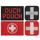 4PCS American Flag Patches Set, Tactical US Flag Patches Full Embroidery Military Patch for Caps Bags Vests Military Uniforms, Grey