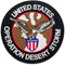 OPERATION DESERT STORM Iron on Round Center Back Patch for Biker Vest