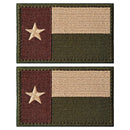 4PCS American Flag Patches Set, Tactical US Flag Patches Full Embroidery Military Patch for Caps Bags Vests Military Uniforms, Grey