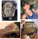 Bundle 12 Pieces USA Flag Patch Thin Blue Line Tactical American Flag US United States Military Patches Set for Caps,Bags,Backpacks,Tactical Vest,Military Uniforms (D-USA Patch