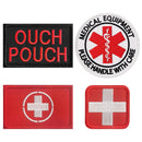 4PCS American Flag Patches Set, Tactical US Flag Patches Full Embroidery Military Patch for Caps Bags Vests Military Uniforms, Grey