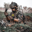 4PCS American Flag Patches Set, Tactical US Flag Patches Full Embroidery Military Patch for Caps Bags Vests Military Uniforms, Grey