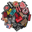 4PCS American Flag Patches Set, Tactical US Flag Patches Full Embroidery Military Patch for Caps Bags Vests Military Uniforms, Grey