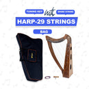 Best 22 string celtic harp Style Brown Lever Harp with Free Bag, Tuning Key and Strings - STURGIS MIDWEST INC.