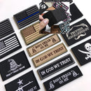 Bundle 8 Pieces Tactical Military Patch Set,USA Flag Patches and Flag Patch (Black) - STURGIS MIDWEST INC.