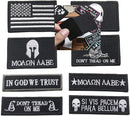 Bundle 8 Pieces Tactical Military Patch Set,USA Flag Patches and Flag Patch (Black) - STURGIS MIDWEST INC.