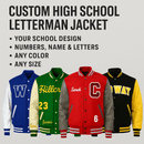 Custom High School Letterman Jacket – Embroidered Varsity Jacket with Personalized Details - STURGIS MIDWEST INC.