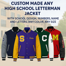 Custom High School Letterman Jacket – Embroidered Varsity Jacket with Personalized Details - STURGIS MIDWEST INC.