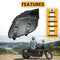 Motorcycle Detachable Saddlebag Two Strap with Quick Release Buckles Shielded Bottom