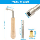 Piutouyar L - Shape Tuning Wrench with 10 Pcs Tuning Pin Nails, Professional Universal Tuning Tool Adjustment Harp Tuning Wrench for Lyre Harp Other Small Stringed Instrument - STURGIS MIDWEST INC.