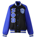 Custom Embroidered Black Zeta Phi Beta Varsity Jacket - Tailored Fit