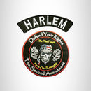 HARLEM Defend Your Rights the 2nd Amendment 2 Patches Set for Vest Jacket