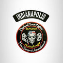 INDIANAPOLIS Defend Your Rights the 2nd Amendment 2 Patches Set for Vest Jacket