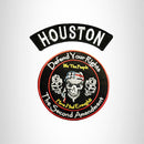 HOUSTON Defend Your Rights the 2nd Amendment 2 Patches Set for Vest Jacket