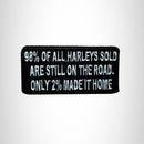 Small Patch 98% of all Harleys Iron on for Vest Jacket SB569