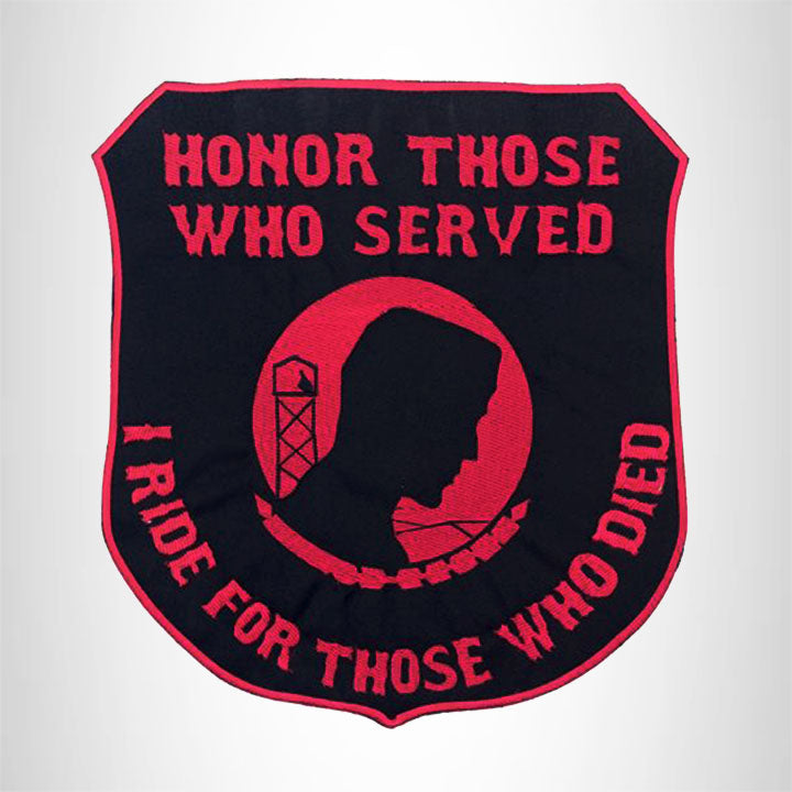 Honor Those Who Served Iron on Center Patch for Biker Vest CP175