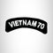Vietnam 70 American Veterans Small Military  Rocker Patch