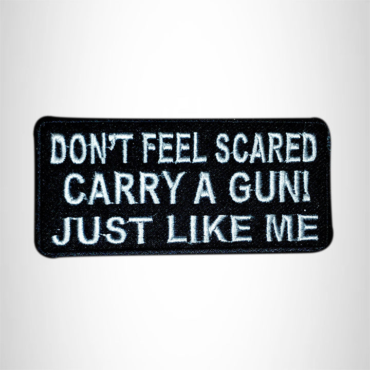 DON'T FEEL SCARED Small Patch Iron on for Vest Jacket SB581