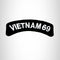 Vietnam 69 American Veterans Small Military Rocker Patch