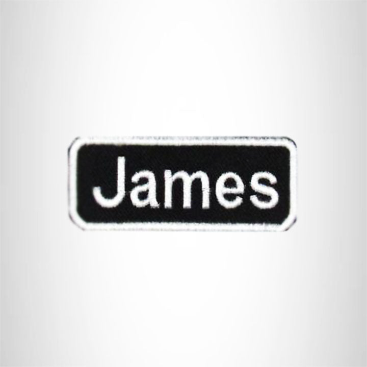 James Iron on Name Tag Patch for Motorcycle Biker Jacket and Vest NB167