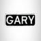 Gary Iron on Name Tag Patch for Motorcycle Biker Jacket and Vest NB162