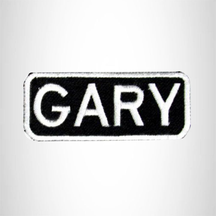 Gary Iron on Name Tag Patch for Motorcycle Biker Jacket and Vest NB162