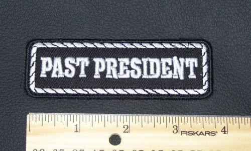 Past President Patch Badge Emblem for Biker motorcycle Club Officer Leather vest-STURGIS MIDWEST INC.