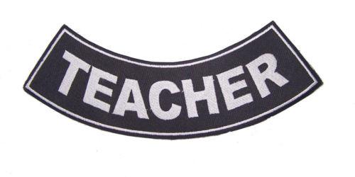 TEACHER ROCKER PATCH BACK PATCH FOR VET BIKER MOTORCYCLE VEST JACKET-STURGIS MIDWEST INC.