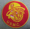 USMC Devil Dog 10" Round Military patch U.S. Marines-STURGIS MIDWEST INC.