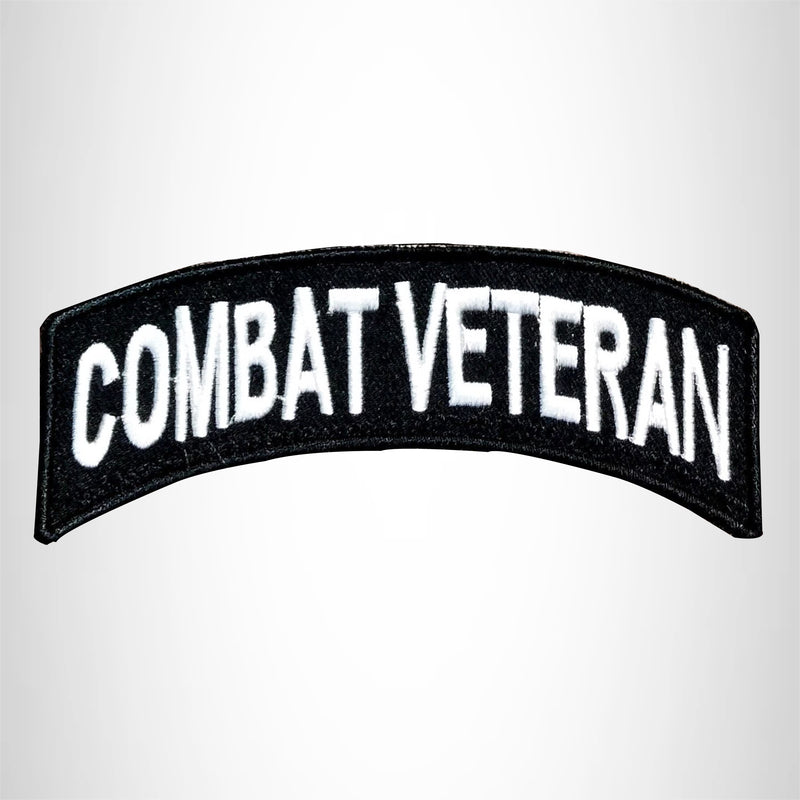 Combat Veteran Patch Bottom Rocker Embroidered Patches for Vest Jacket