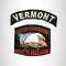VERMONT and NEVER SURRENDER Small Patches Set for Biker Vest
