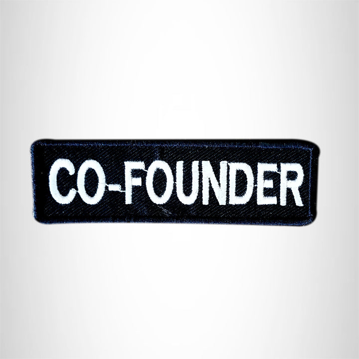 CO-FOUNDER Small Patch Iron on for Vest Jacket SB607