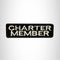 CHARTER MEMBER Small Patch Iron on for Vest Jacket SB611