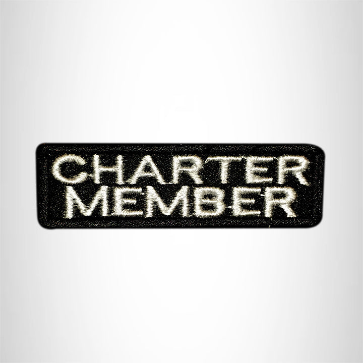 CHARTER MEMBER Small Patch Iron on for Vest Jacket SB611