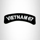 Vietnam 67 Vet American Veterans Small Military Rocker Patch