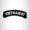 Vietnam 67 Vet American Veterans Small Military Rocker Patch
