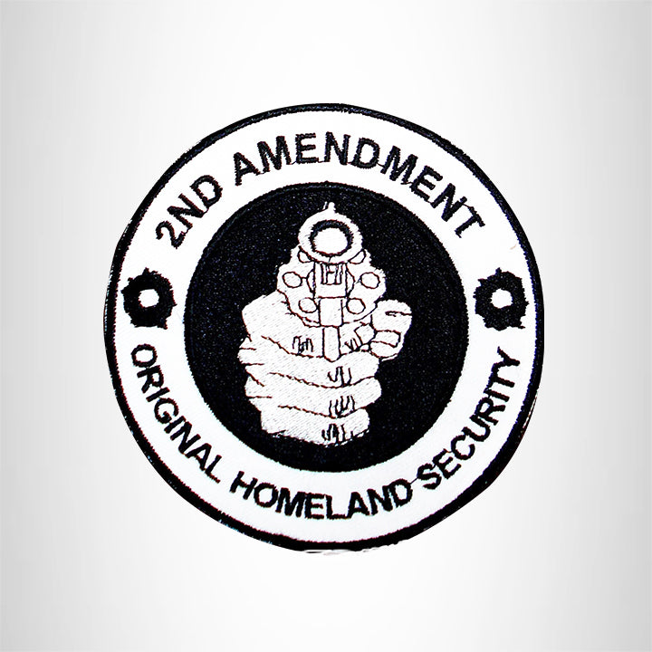 Small Patch 2nd Amendment Gun Control Iron on for Biker Vest SB409