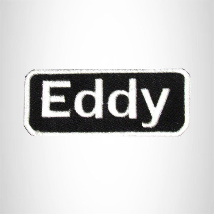 Eddy Iron on Name Tag Patch for Motorcycle Biker Jacket and Vest NB157