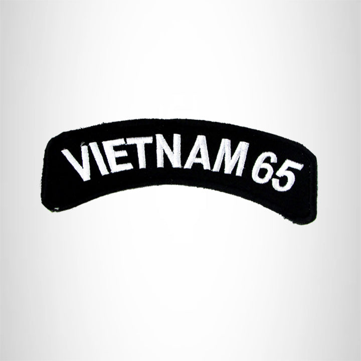 Vietnam 65 Vet American Veterans Small Military Rocker Patch