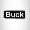 Buck Iron on Name Tag Patch for Motorcycle Biker Jacket and Vest NB144